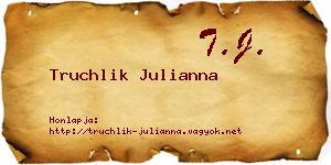 Truchlik Julianna névjegykártya